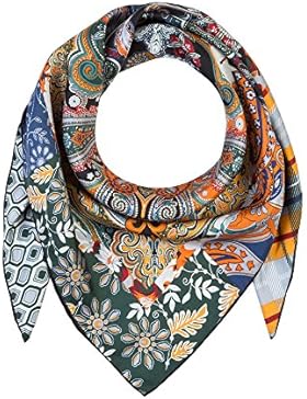 Roeckl Big Patchwork 41452-508-026 Damen Seiden Halstuch 90x90cm black multi