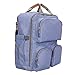 Produktbild MagiDeal Multifunktionale Wasserdichte Wickeltasche Baby Wickelrucksack mit 2 Kinderwagen-Haken - Blau Lila