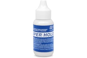 LH LUXHAIR Colle liquide SuperHold pour prothèses capillaires LuxHair. Adhésif pour cheveux pour homme et femme Aide à rendre vos cheveux naturels - 38 ml