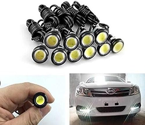 10-pack 5730 9W 18mm Eagle Eye LED Car Motor DRL Backup New White Lights bulbs 12V