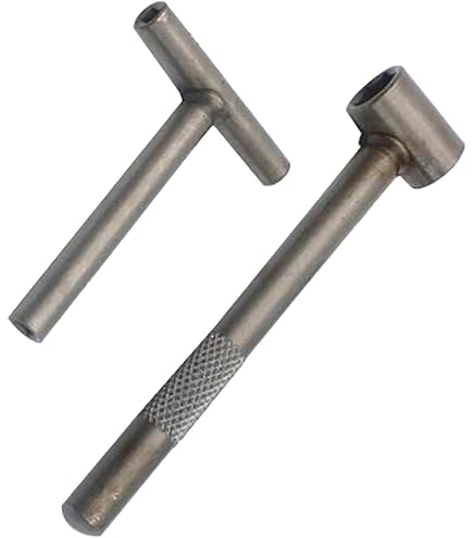 2-Piece Motorcycle Valve Adjustment Tool Set - Square & Hex Wrench For Rocker Arm Gap Adjustment