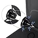 Songmics Interlocking Storage Cube Organiser Shelf / Shoe Rack / Wardrobe Cabinet 112 x 112 x 37 cm Black LPC116