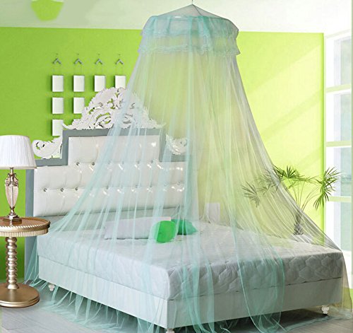 Scheppend Round Lace Large Mosquito Nets(light green)