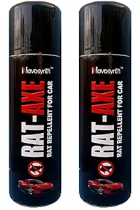 Novosynth Rat-Axe Non-Poisonous Organic Repellent Spray for Car, 200 ml - Pack of 2