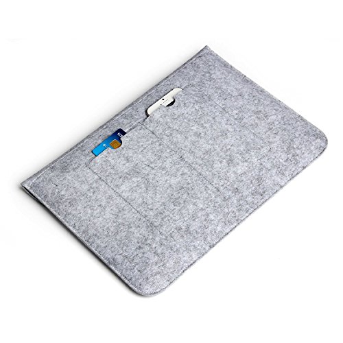 GENORTH® Filz Sleeve Hülle Ultrabook Laptop Tasche für MacBook Air & Macbook Pro 13,3 Zoll, MacBook Pro Retina 13 Zoll Grau (13 Zoll, Grau) - 5