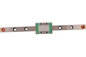 Tyenaza Guida Lineare in Miniatura, Mini Binario di Guida Lineare con Binario di Scorrimento per Stampante Fai-Da-Te e Macchina CNC (150mm)