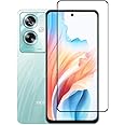 Muzz Oppo A60 Screen Protector, Full Glue, Bubble Free, Anti-Scratch, Anti-Fingerprint, 9H Hardness 3D Curved Edge Tempered Glass Screen Protector for Oppo A60 4G 2024 5D Black Glass