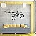 Price comparison product image haotong11 Moto stunt flight performance creative wall stickers motocross poster decoration stickers pvc stickers
