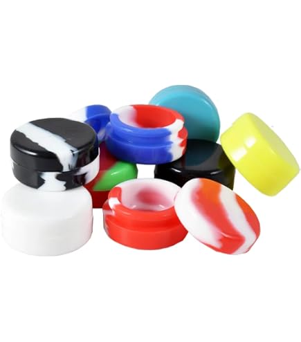 Lot De 20 Pots En Silicone 5ml Pour Cosmétiques - Avec Outil Métallique - Rangement Voyage