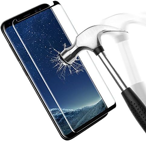 Samsung Galaxy S8 Screen Protector, Danibos 3D Full Cover Protective film Ultraviolet protection glass Armored glass film Curved film Screen Protector Hardglass Film Screen Protector for Samsung Galaxy S8 (Black)