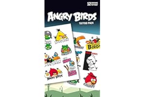 GB Eye, Angry Birds, Phrases, Tattoo Pack, Various, 17x0.08x10 cm
