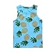 Summer Baby Vest Blue Pineapple Sleeveless BFF T-Shirt Tops Tee RS.1099.00