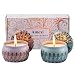 Produktbild Amexi Duftkerze Jasmin, Flieder, Lavendel, Rose Duftkerzen 100% Sojawachs Aromatherapie Kerze 40Std 154g (Jasmin, Flieder)