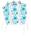 Dooky Pram Shade - Aqua Circles