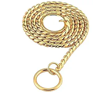 Furry Critters Dog Training Brass Choke Collar Chain for Small Dogs and Cat, 3 mm, 18 Inch 1Pcs