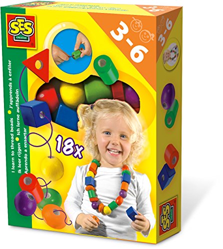 Imagen 6 de Ses Creative - Aprendo a enhebrar cuentas, kit de juego, multicolor (14808)