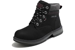 Veool Warm Gefüttert Winterschuhe Damen Schneestiefel Wasserdicht Outdoor Trekking Wanderschuhe Gr. 37-42