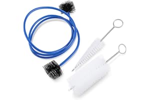 ‎VGEBY Trompetenreinigung Set, Trompetenbürste Reinigungsset von Trompete Kit Bürste Mundstück Ventil Bürste flexibel Zubehör Pflege für Musikinstrument Musik-Set 3