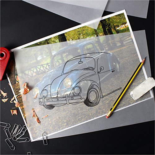 beneart® Transparentpapier DIN A4, 100 Blatt, Premium Qualität 100 g/m², transparentes Design, bedruckbar, Farbe weiß, Bastelpapier, Hochzeitseinladung, Einladungskarten, Geschenkkarten, Briefumschlag - 6