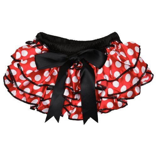 Red Polka Dot Satin Diaper Cover juDanzy Bloomer 0-6 Months Color: Red Polka Dot Satin Size: 0 - 6 Months