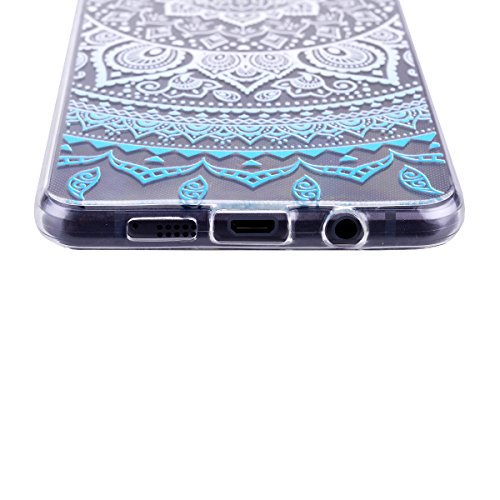 Funda para Samsung Galaxy A5 2016 SMART LEGEND Ultra Slim Carcasa de Silicona TPU Suave con Mandala Colorido y Gradient Color Dise  o Flexible Resistente Ara  azos Trasera TPU Protector Bumper Protecci  n Case Cover Funda Cascara para Samsung Galaxy A5 2016 - Patr  n de Azul Claro Girasol