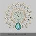 Produktbild FortuneVin Wanduhr Ohne kgeräusche Wanduhr Badezimmeruhr Küchenuhr Wanduhren aus mit Sweep Uhr Wanduhr Peacock Kreative Wand Mute E-Mount Tabelle Quarzuhr 60cm