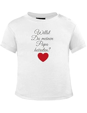 Mikalino Baby T-Shirt Willst Du meinen Papa heiraten ? kurzarm