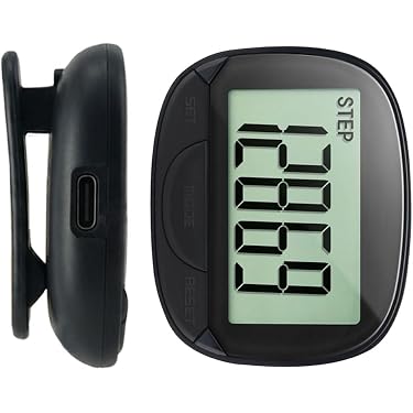 Petit Podomètre Numérique Précis 3D – Écran LCD, Clip Et Lanière, Compteur De Pas Simple, Pour Marche, Jogging