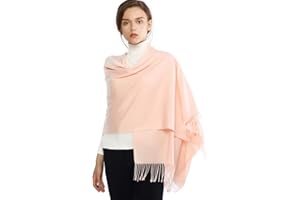 RIIQIICHY Hiver Chaud Écharpe Pashmina Châle Etole Foulard Femmes Longues Grandes Douces