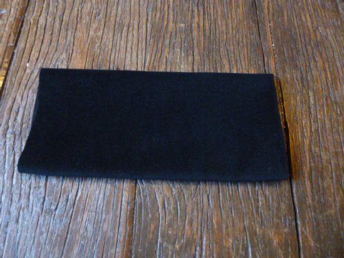 Samtstoff, Baumwolle, Meterware, Schwarz - 4