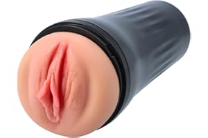 Riscko Masturbador Masculino Vagina con Vibración - Simulación Realista con 3 Velocidades y 7 Modos de Intensidad - Material Suave y Extraíble - Recargable USB - Placer Discreto y Potente
