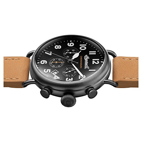 Ingersoll Herren Analog Quarz Uhr mit Leder Armband I03502