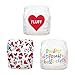 Charlie Banana Fluffy Love Diapers with Six Reusable Inserts, Size 1, 3-Piece