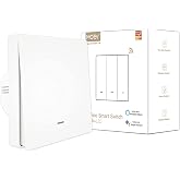 MOES ZigBee Smart light switch No neutral wire required, White | No Capacitor Needed, Control App Smart Life/Tuya/2MQTT/ZHA,