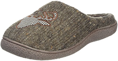 Isotoner Novelty Mule, Zapatillas de Estar por Casa para Hombre, Gris (Taupe), 41/42 EU
