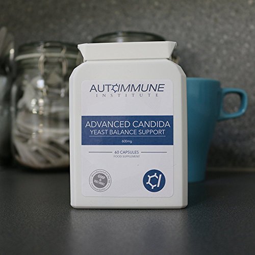 Advanced Candida - Candida/Yeast/Thrush support supplement. 60 easy to swallow capsules. 90-day moneyback guarantee. Contains probiotics to restore gut health. Made in the UK.