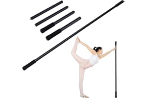 Gosknor Bastone Yoga, Bastone da Stretching Yoga Regolabile da 1,52m Bastone per Mobilità in Acciaio Inossidabile per Stretching Bastone per Esercizi Multifunzionale per Fitness Equilibrio Stretching