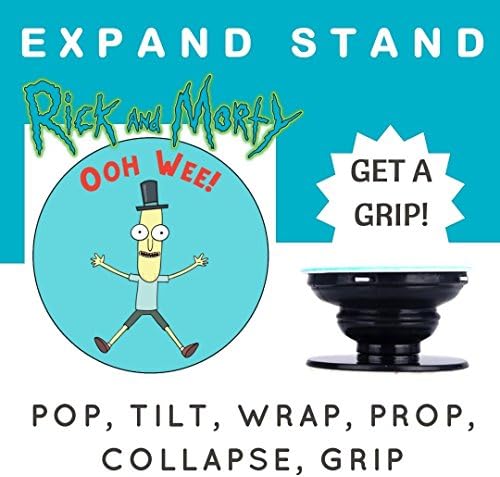RICK and MORTY tv show Birthday DVD tv season 1 2 3 Tshirt Gift - POP UP HOLDER Expanding UNIVERSAL Grip device Multi-Function Mount EXPAND Stand for Smartphone Tablet phone, iPad, kindle note ipod iPhone 5 SE 5c 6s 6 7 8 X plus samsung galaxy s8 s9 - MR POOPY BUTTHOLE OHH WEE