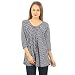 FAIRENO Multi Color 3/4 Sleeve Crepe Top / Tunic RS.350.00