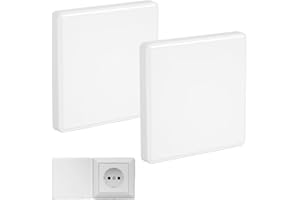 WQNNQW 2 Cache Prise Electrique, 8,6 X 8,6 Cm Cache Prise Legrand, Pour Prises Ou Interrupteurs Non Utilisés Cache Interrupteur Mural