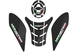 UPIKIT Motorrad Kraftstoff Tank Pad Aufkleber Tankpad Aufkleber Tank Abdeckung Dekoration für Ducati Monster 797 821 1200 EVO (Farbe : 1)