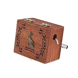 Andoer? Retro Holz Musical Box Handkurbel Spieluhr vorz¨¹gliche Kunstfertigkeit 4 Muster f¨¹r Wahl - 3
