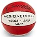 Produktbild Champion Sports Leather Medicine Ball (Red/White, 4 - 5 Lbs)