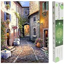 DCIDBEI Diamond Painting Libro – 4 Pezzi 30x40 Cm – Kit 5D Con Strass Rotondi – Paesaggi E Libro Della Giungla - 5