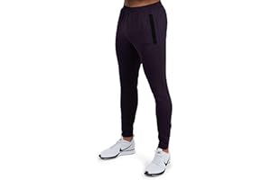 TCA Meskie Rapid Spodnie treningowe z technologia QuickDry i zwezanymi nogawkami oraz kieszeniami na zamek do biegania na torze