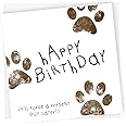 Card From Dog Birthday Card - Size-15x15 cm