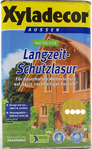 Xyladecor natürliche Langzeit-Schutzlasur, 2,5 Liter in Nussbaum