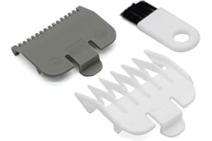 AIRERA Professional Hair Clipper Attachment Combs Set, Guard Guide Combs Compatible with Wahl Standard Full-Sized Magic Clip Super Taper 8148/8504/1919/8591 Hair Clippers (2)