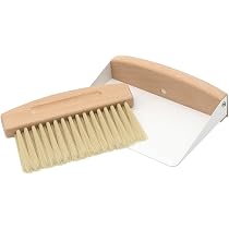 Mini Balayette Et Pelle En Bois - Petit Balai De Table Pour Miettes Et Poussière, Idéal Pour Bureau, Cuisine, Table à Manger - 2