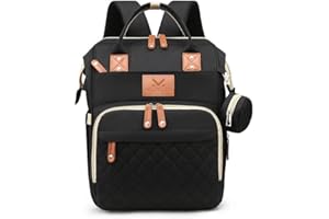 LAZY LACES MADRECITA™ Baby Nappy Changing Bag With Changing Station, High Capacity Waterproof Backpack, Built-in USB Port, Wet Pocket Travel, Foldable Baby Bed